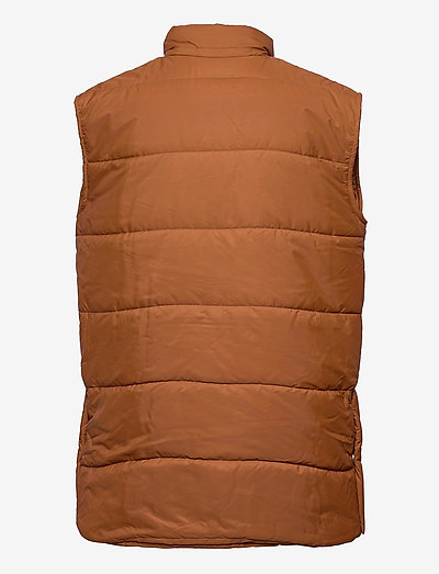 tan sleeveless vest