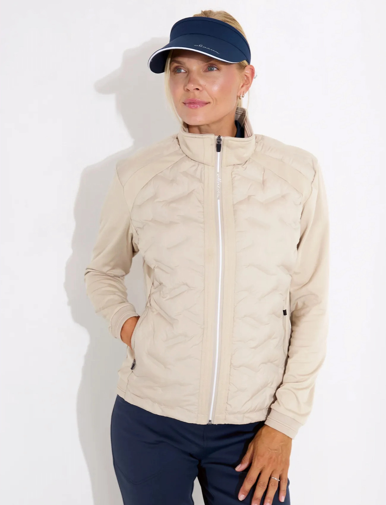 Abacus Lds Portrush Hybrid Jacket, XXL, Cream, Sport Jackets > Sport Golf Jackets, Dame