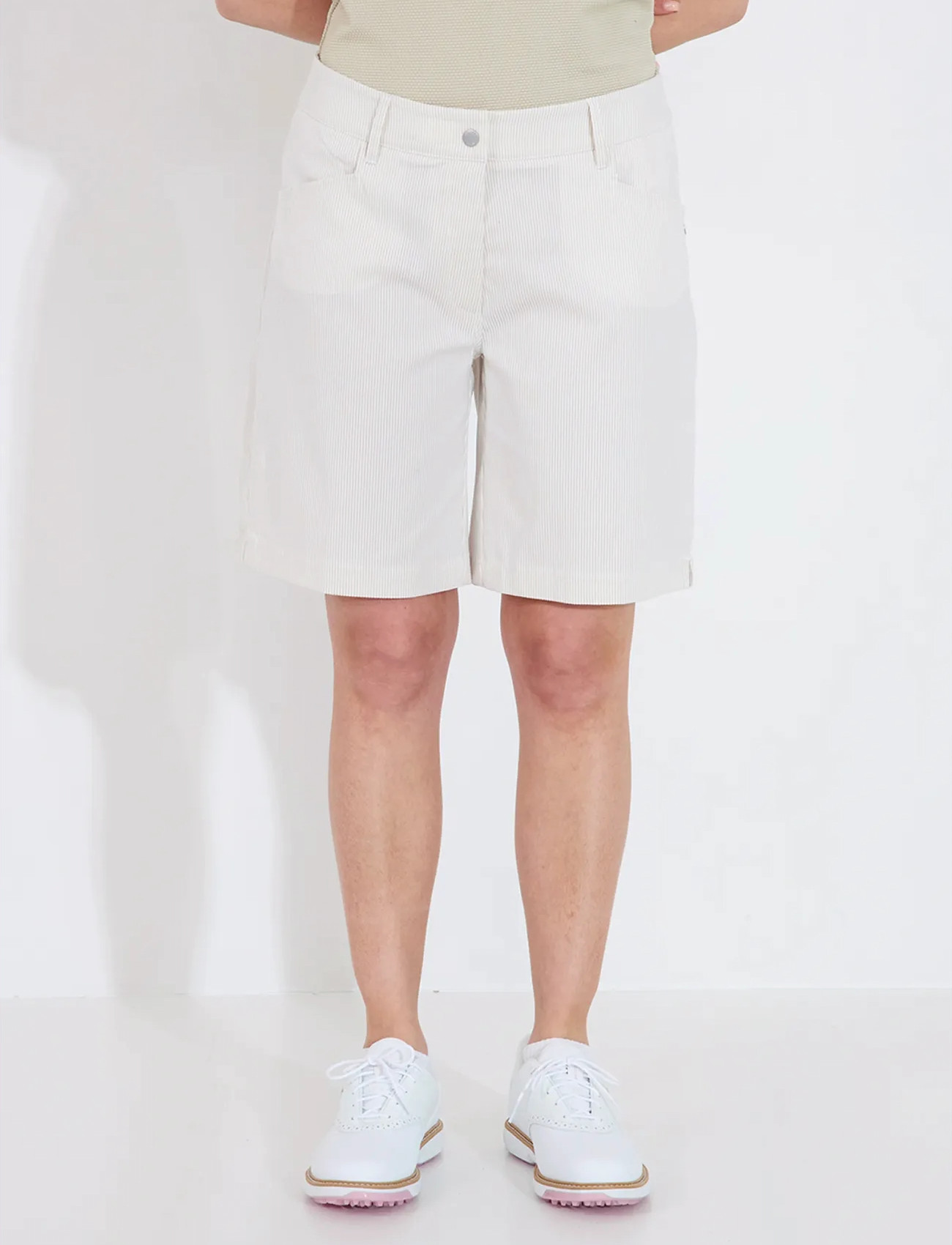 Abacus Lds Bovey Shorts, 38, Cream, Sport Shorts > Sport Golf Shorts, Dame