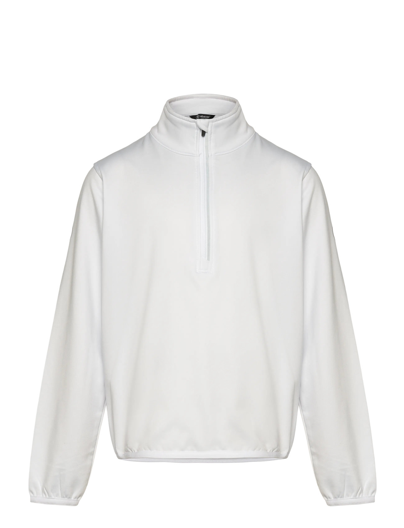 Abacus Jr Cradoc Halfzip Fleece, 170, White, Sweatshirts & Hættetrøjer > Sweatshirts, Børn
