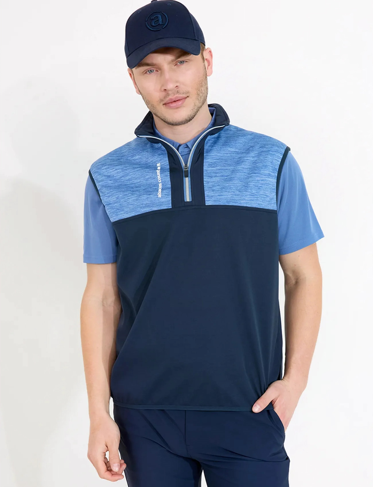 Abacus Mens Kingsbarns Hybrid Vest, L, Navy, Sport Overtøj > Sport Veste, Herre