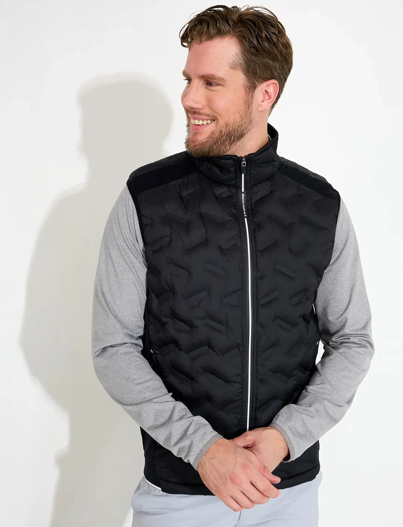 Abacus Mens Portrush Hybrid Vest, XL, Black, Sport > Veste, Herre