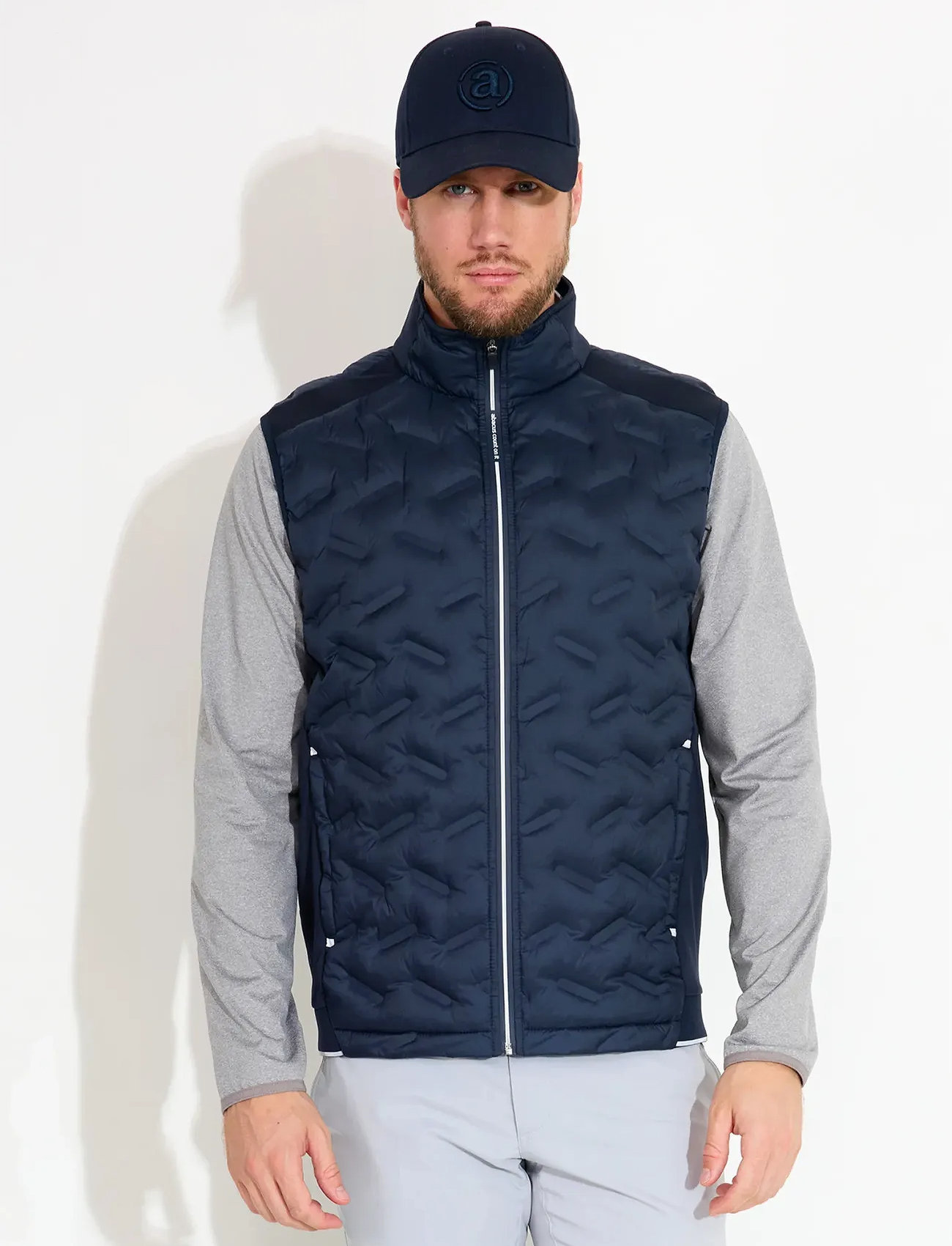 Abacus Mens Portrush Hybrid Vest, XXL, Navy, Sport > Veste, Herre