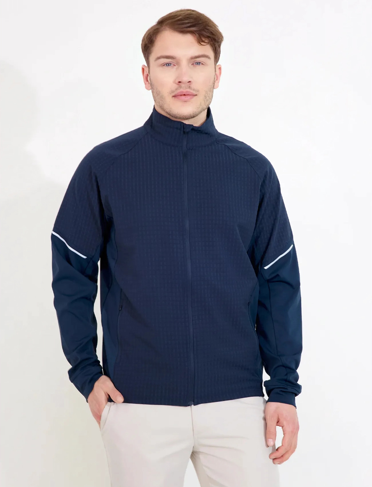 Abacus Mens Wedge Hybrid Jacket, XXL, Navy, Sport Jackets > Sport Golf Jackets, Herre