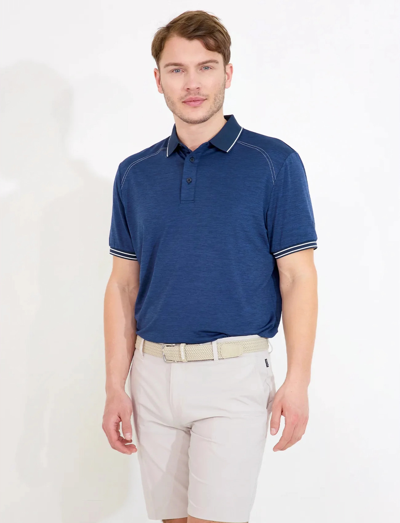 Abacus Mens Spey Drycool Polo, M, Navy, Sport Polos > Sport Short-sleeved Polos, Herre