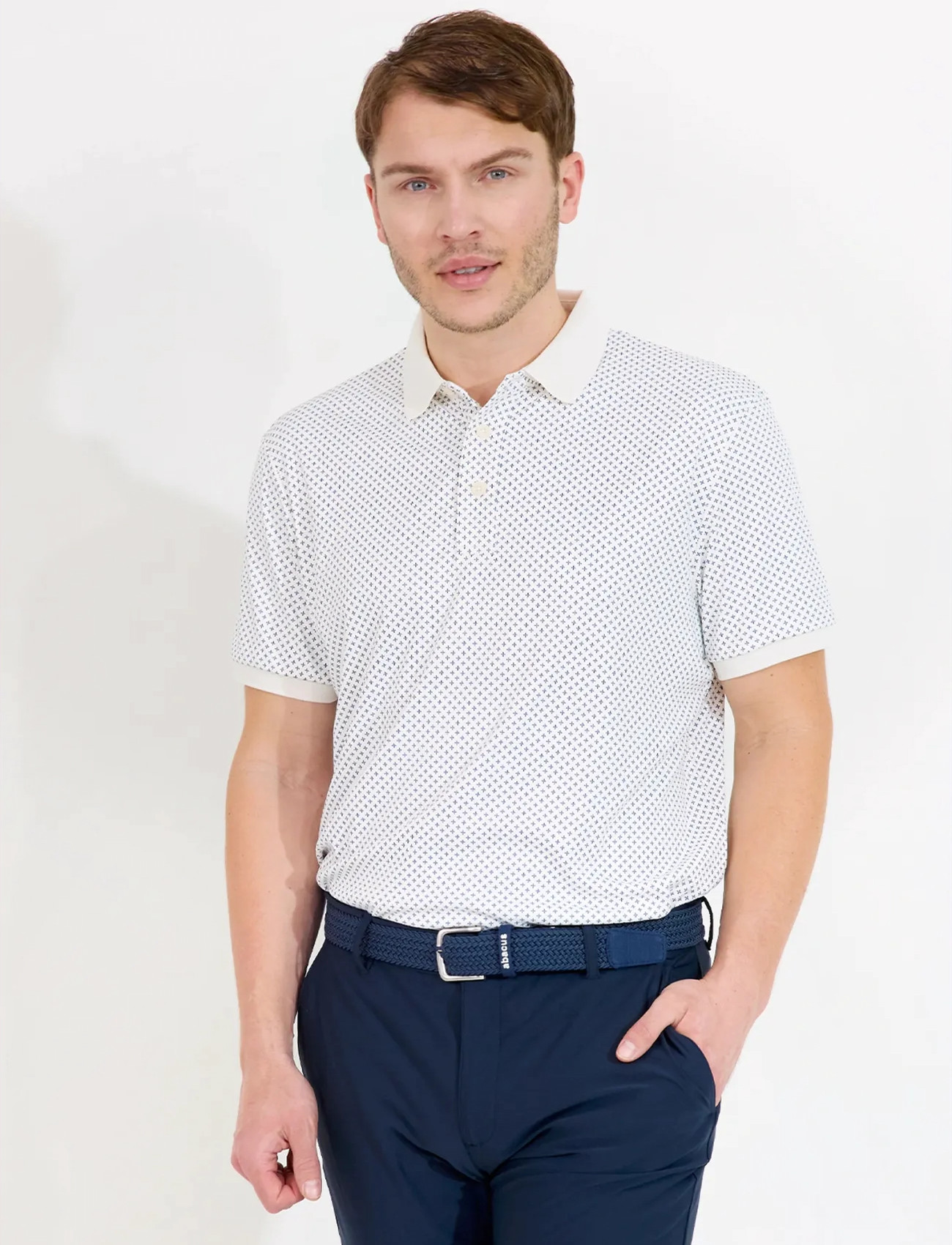 Abacus Mens Hayden Drycool Polo, XXL, White, Sport Polos > Sport Short-sleeved Polos, Herre