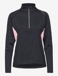 Lds Pines halfzip fleece - multino audinio drabužiai - navy/lt.pink