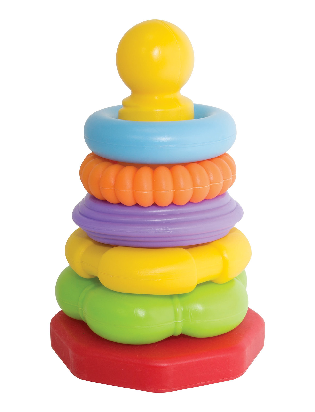 Abc - Stacking Ring Pyramid Toys Baby Toys Educational Toys Stackable Blocks Multi/patterned ABC