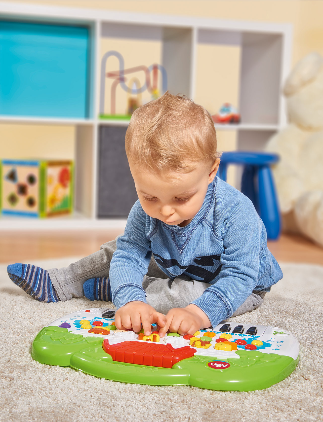 ABC Abc Animal Keyboard, One Size, Multi/patterned, Legetøj > Musical Instruments, Børn