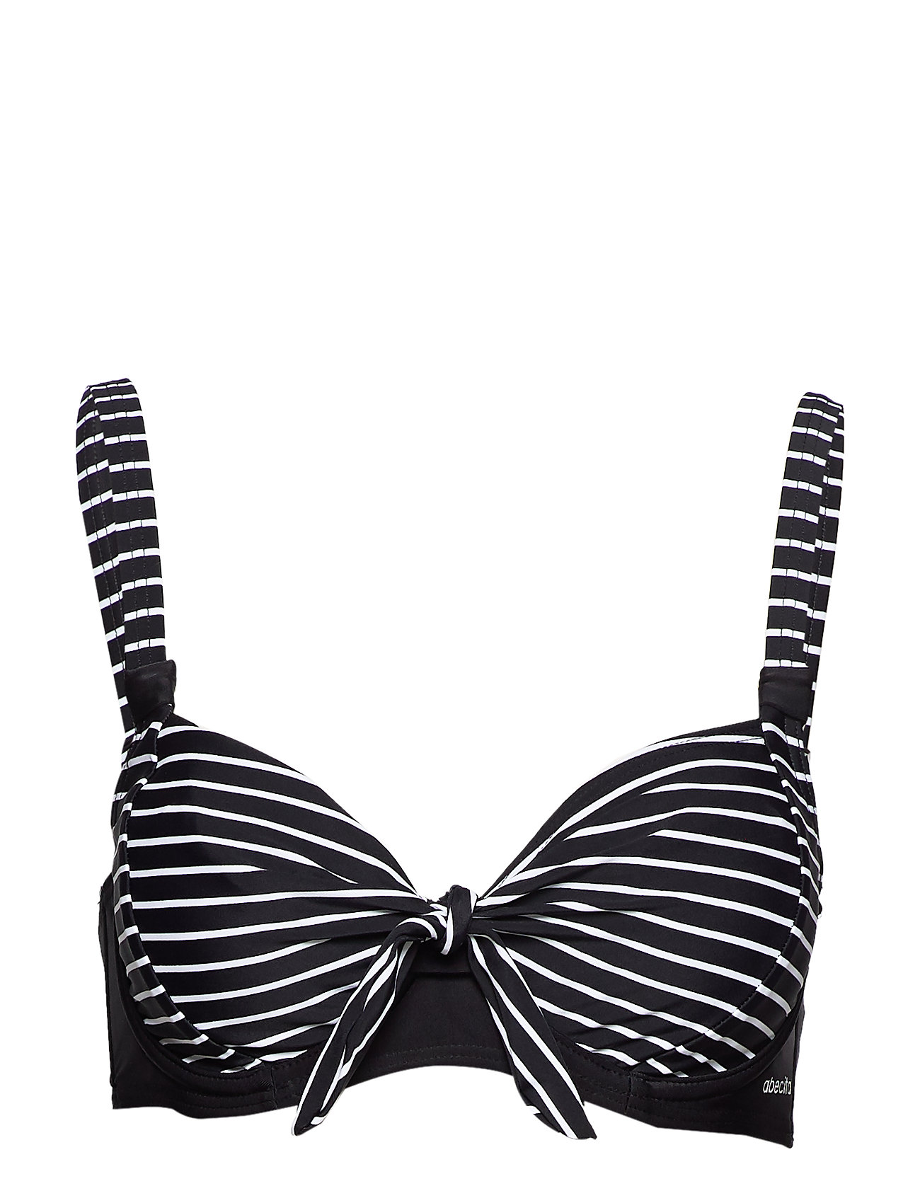 Abecita Wild In Stripes Bikinitop Svart [Color: BLACK/WHITE ][Sex: Women ][Sizes: 80 B,90 C,75 D ]