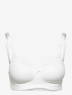 MAMA Nursing Bra padded moulded cups white - amme-bh'er - white