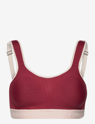 Kimberly - hög support - winered/beige