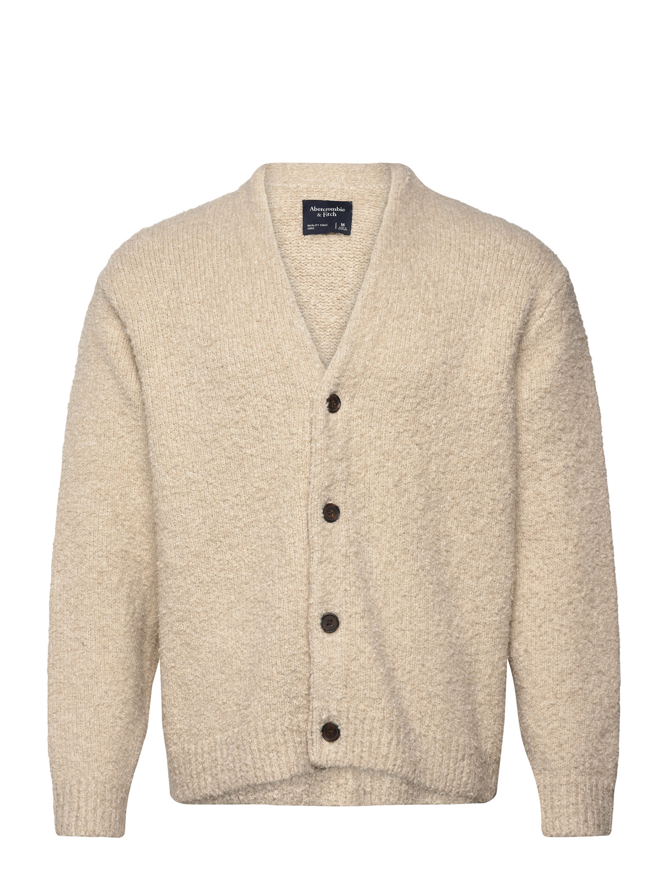 ABERCROMBIE & FITCH Boucle Vintage Cardigan Beige - L - Herren