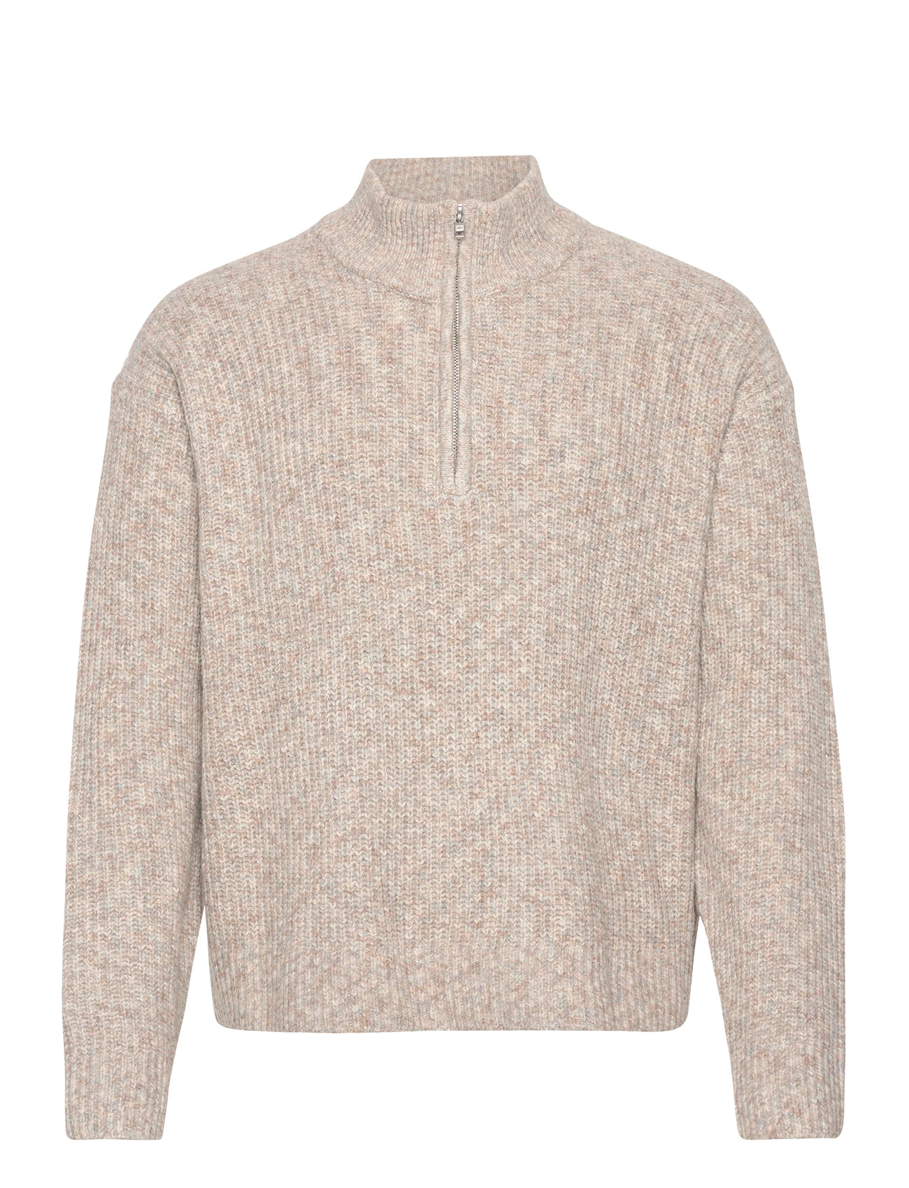 ABERCROMBIE & FITCH Quarter Zip Beige - XXL - Herren