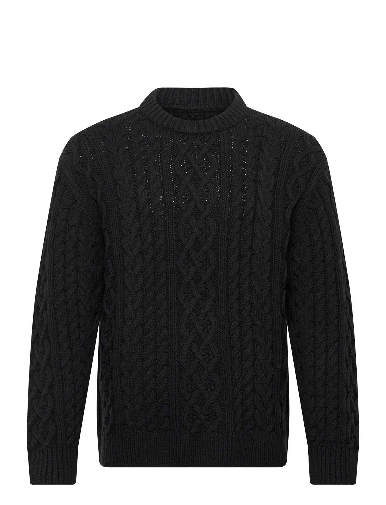 ABERCROMBIE & FITCH Cable Crew Schwarz - XXL - Herren