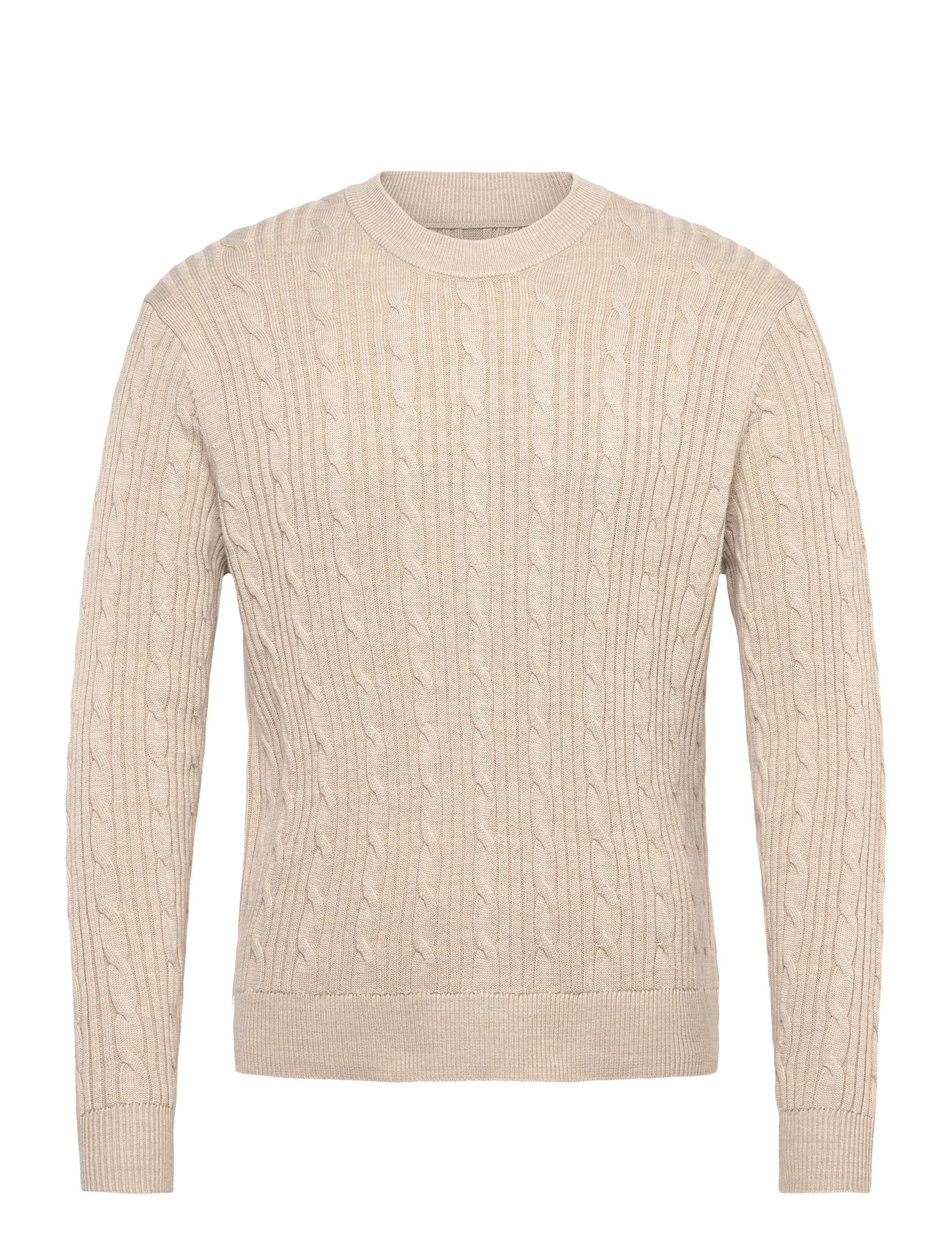 ABERCROMBIE & FITCH Sep5 Versatile Stitchy Crew Beige - XS - Herren
