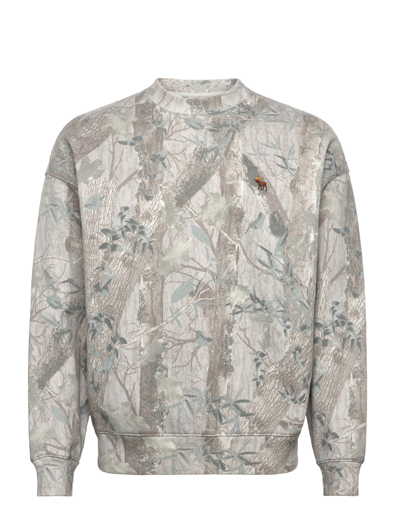 ABERCROMBIE & FITCH Icon Crew Grau - M - Herren