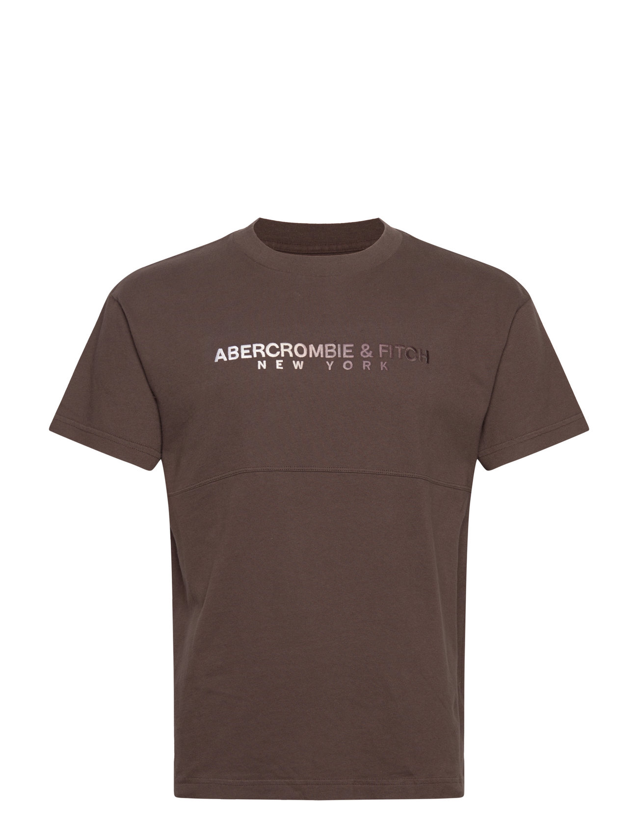 Anf Mens Graphics T-shirts Short-sleeved Brun Abercrombie & Fitch