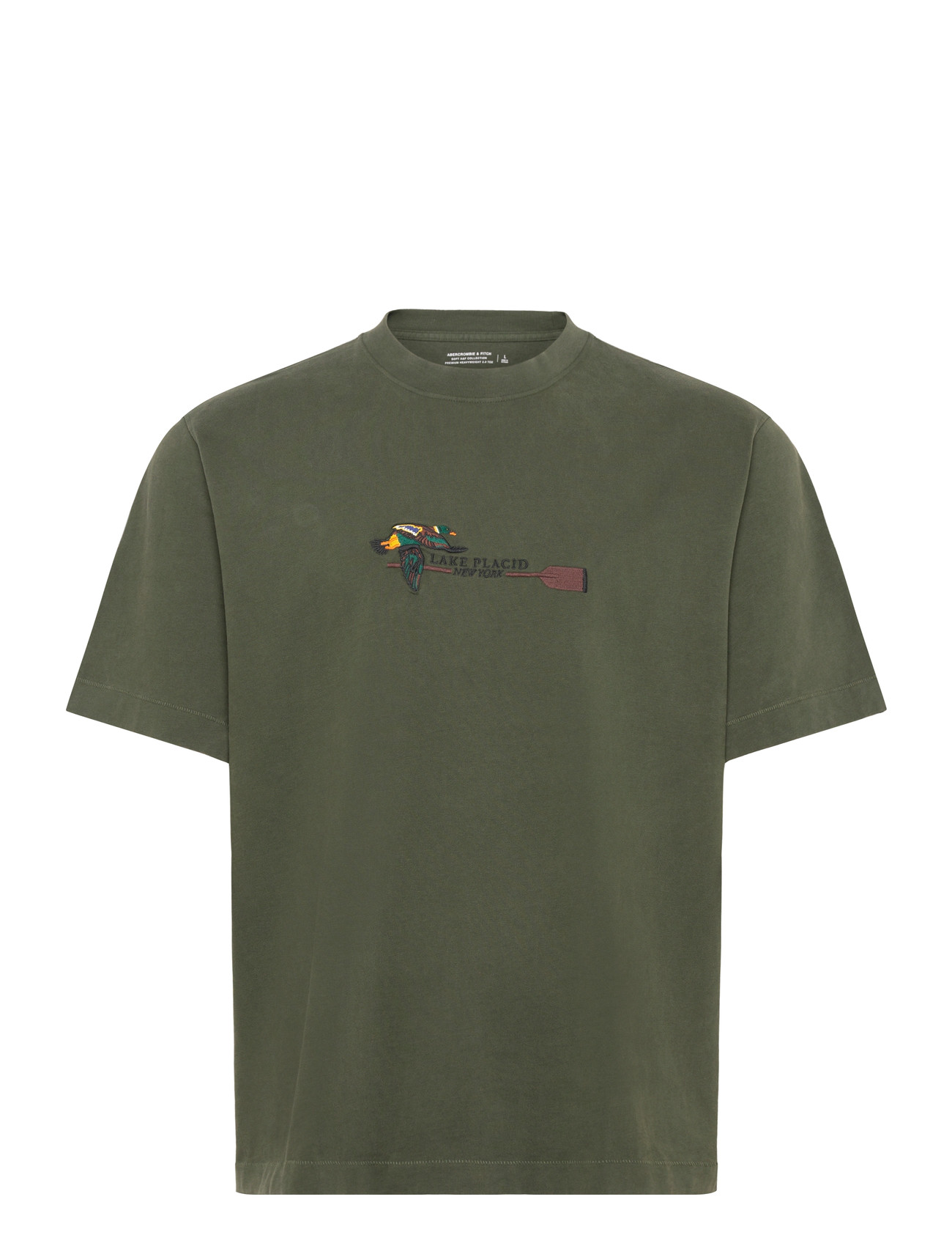 ABERCROMBIE & FITCH Countryside Prep Embrodiery Grün - L - Herren