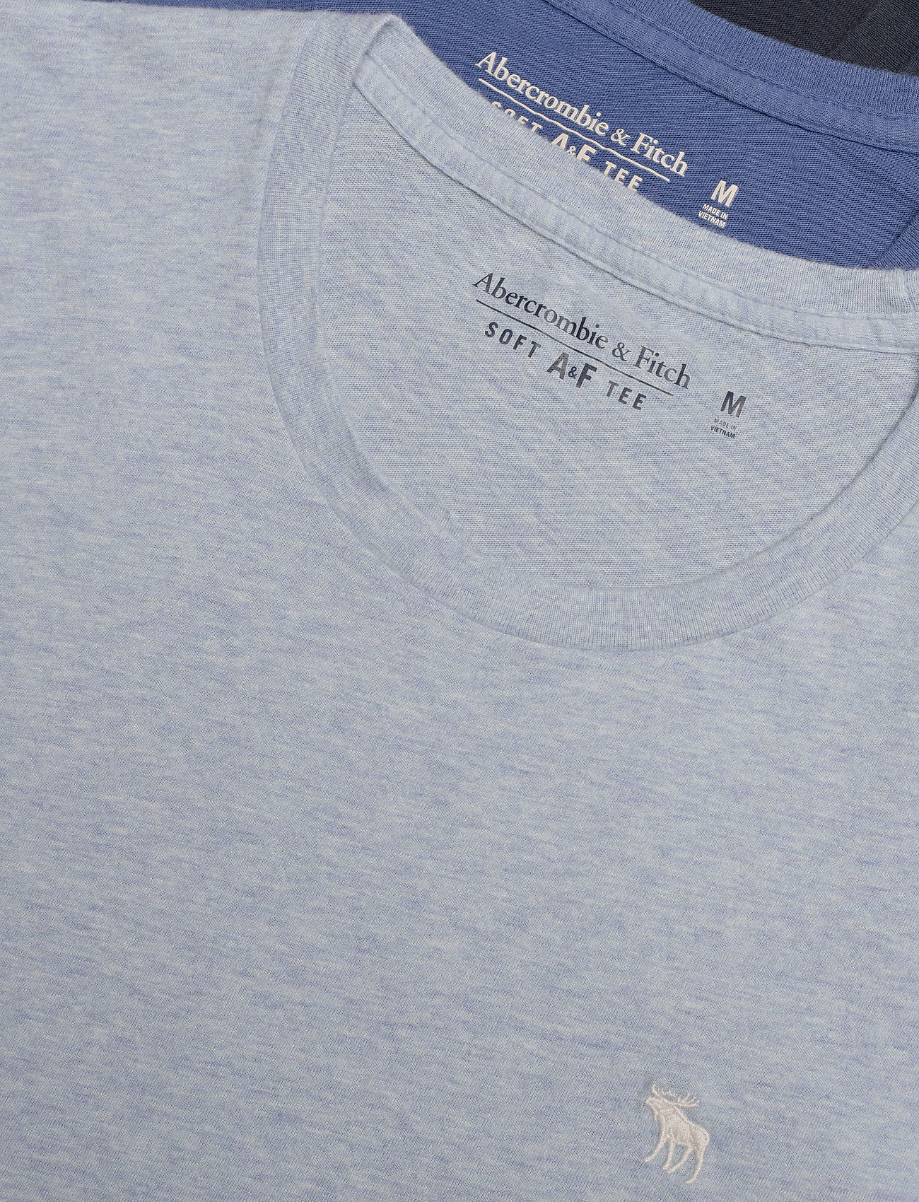 Abercrombie & Fitch Box Crew Multipack T Shirts MED BLUE DD Abercrombie & Fitch Box Crew Multipack T Shirts MED BLUE DD