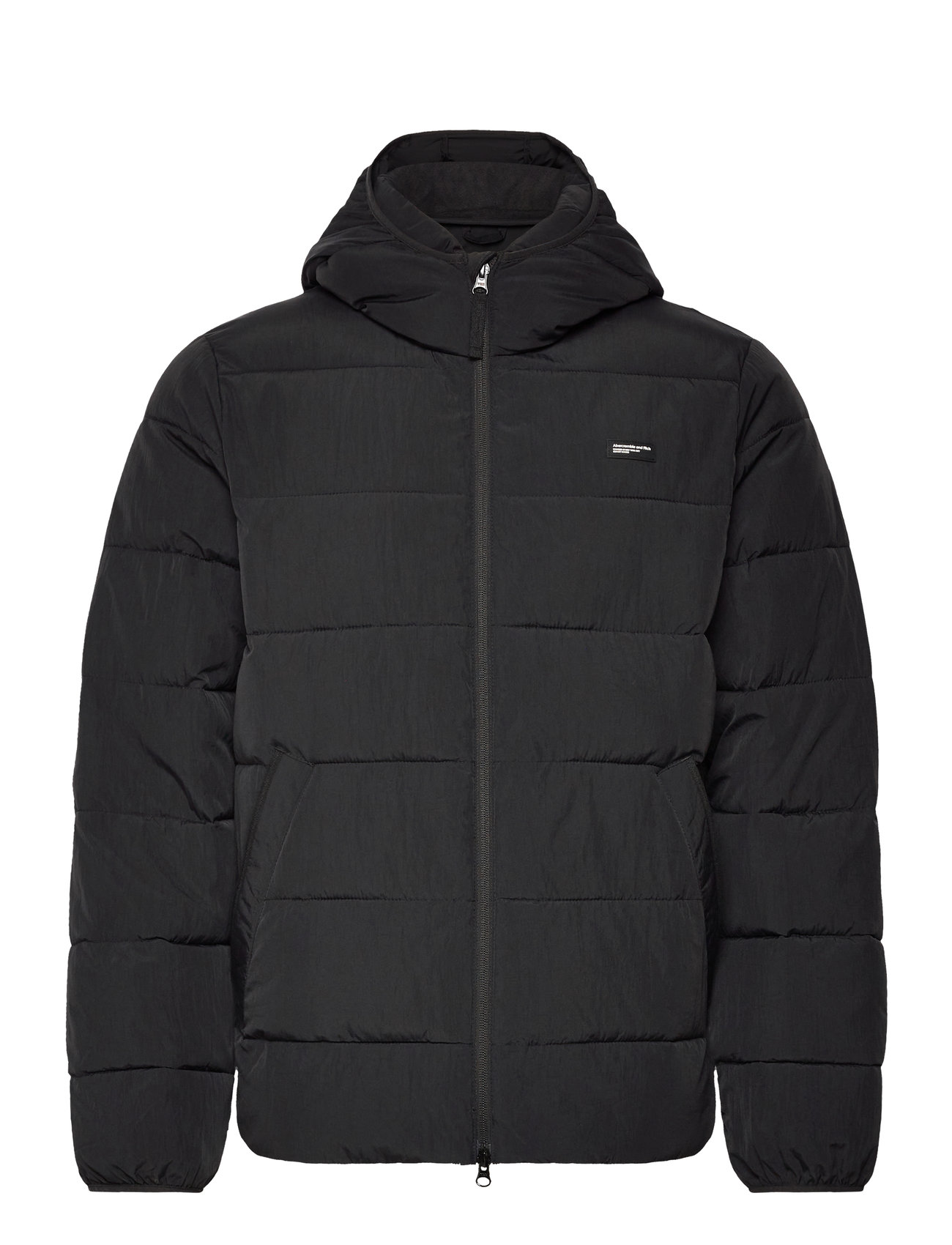Anf Mens Outerwear Fôret Jakke Black Abercrombie & Fitch