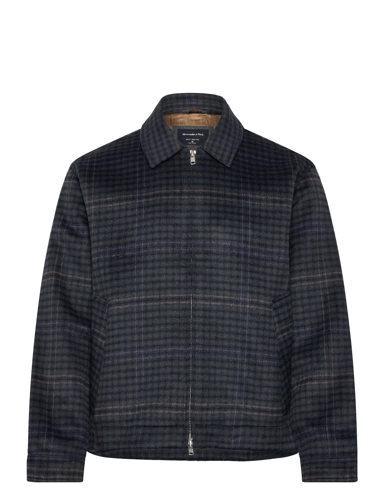 Abercrombie & Fitch Wool-Blend Zip Jacket, S, Multi/patterned, Jakker > Uldjakker, Herre