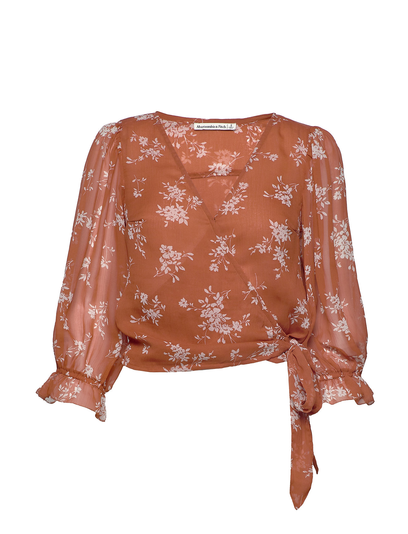 chiffon wrap blouse