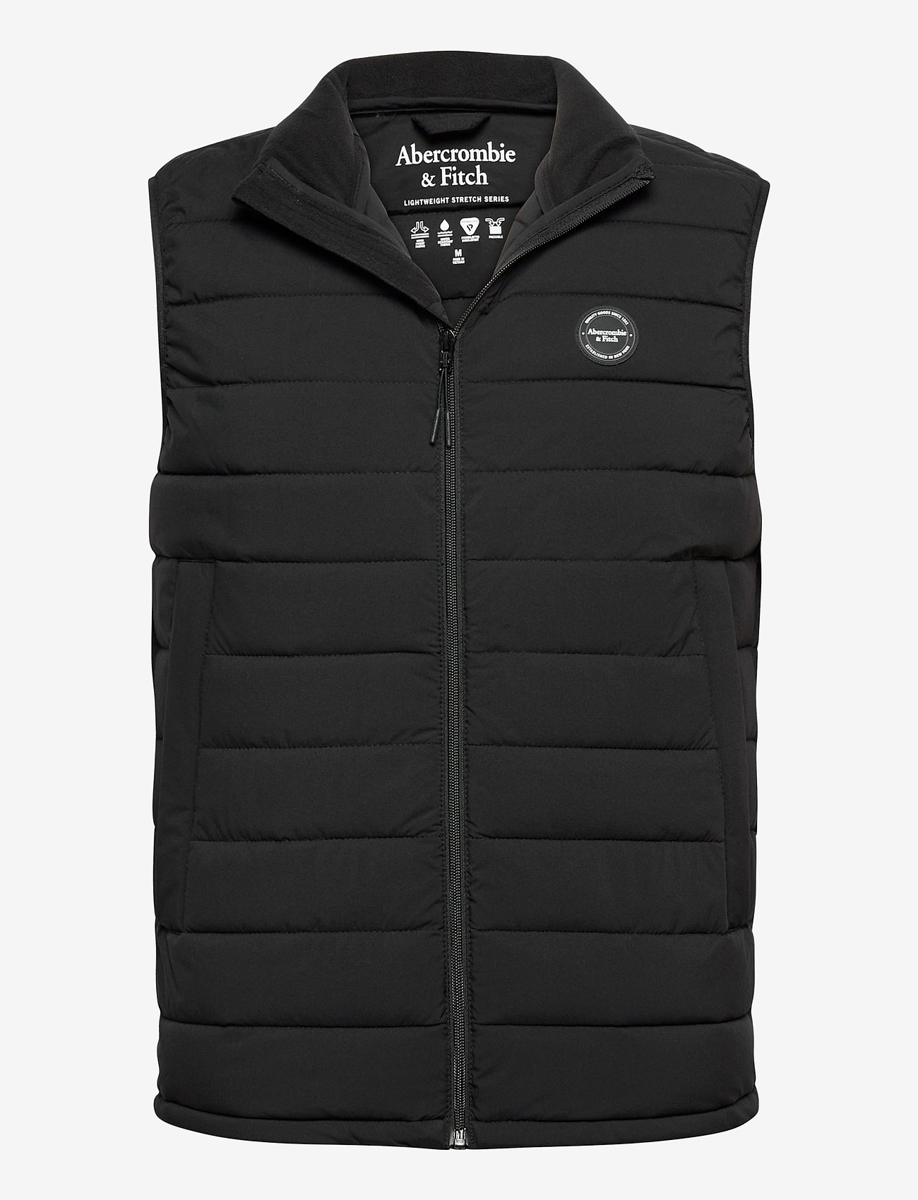 Puffer Vest (Black Dd) (809.25 kr) Abercrombie & Fitch