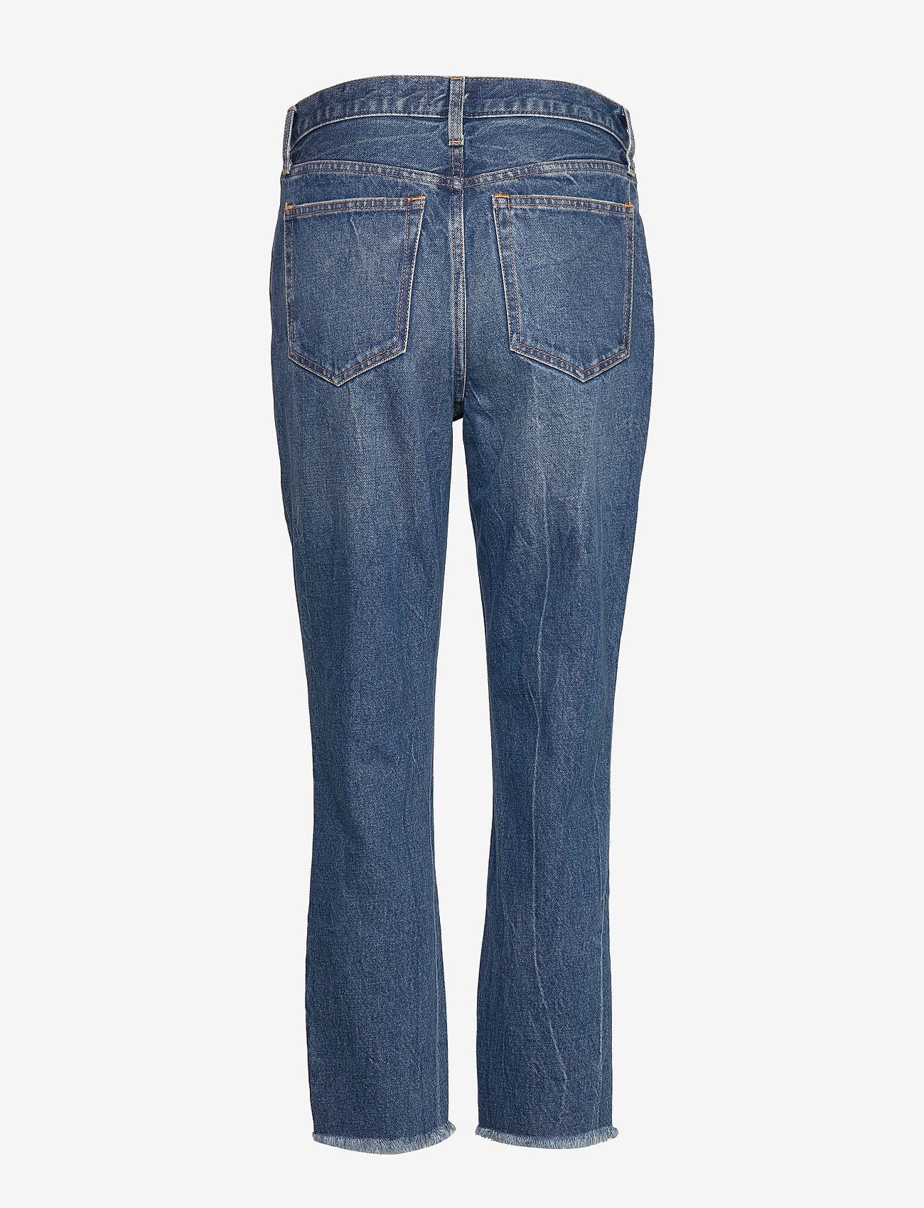 Dark Wash Mom Jeans (Dark Destroy) (407.40 kr) Abercrombie & Fitch