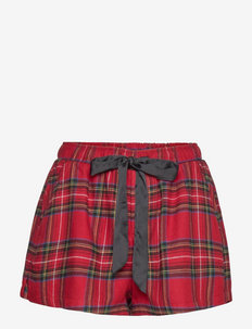 ANF WOMENS BRALETTES - casual shorts - red grounded plaid