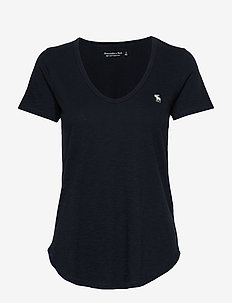 Abercrombie & Fitch | Stort utvalg av de seneste nyhetene Abercrombie & Fitch SLIM TEE - T-shirts - black