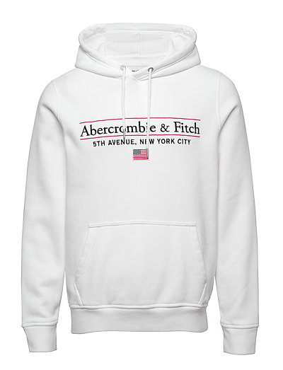 abercrombie and fitch white hoodie