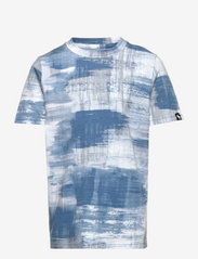 Abercrombie & Fitch - kids BOYS KNITS - t-shirts à manches courtes - blue floral pattern - 0