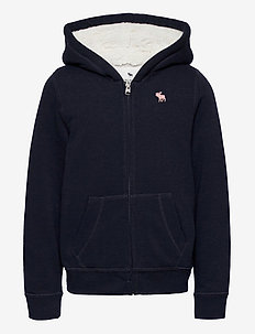 Abercrombie Kids | Stort utvalg av de seneste nyhetene Abercrombie & Fitch CORE Hettejakke grey dip dye
