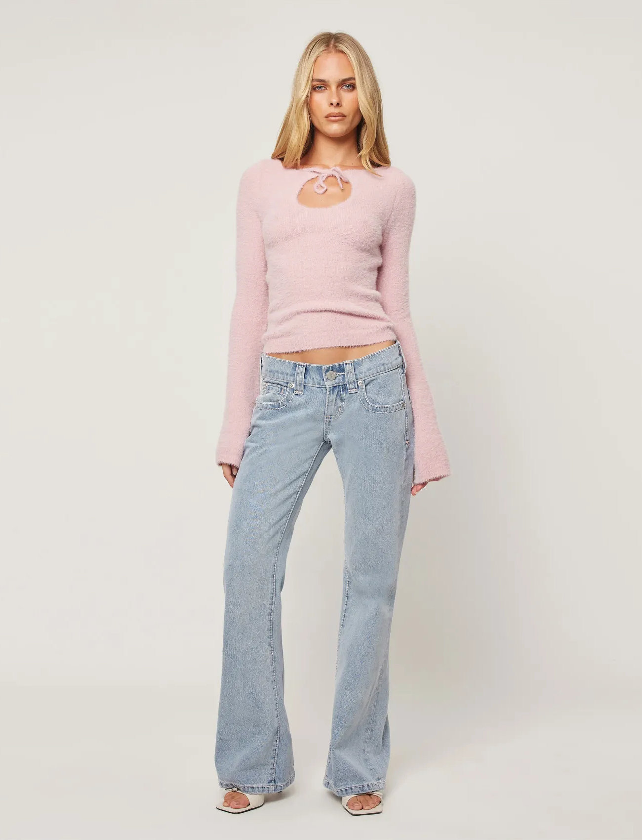 ABRAND 00 Super Low Flare Avrilavril, 23, Blue, Jeans > Flares, Dame