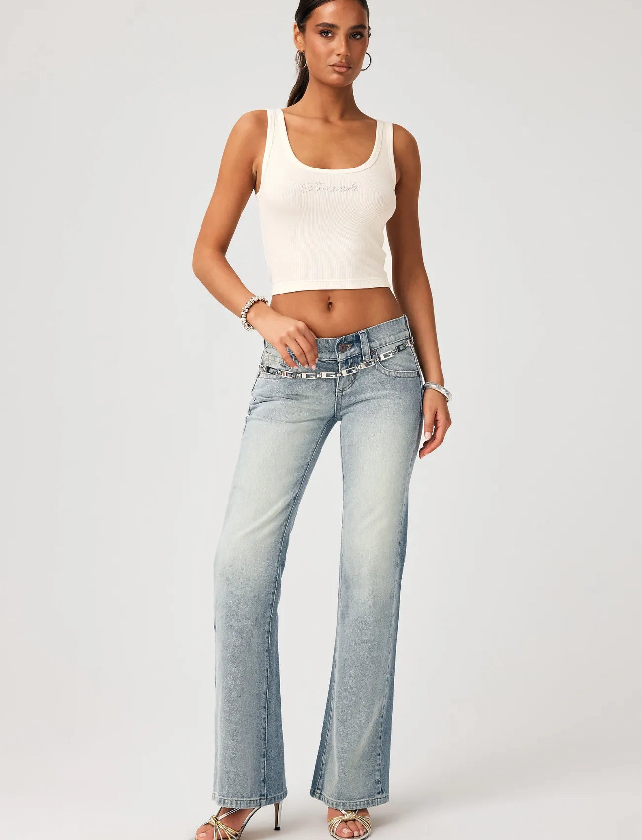 ABRAND 00 Super Low Flare Tall Aimeeaimee, 25, Blue, Jeans > Flares, Dame