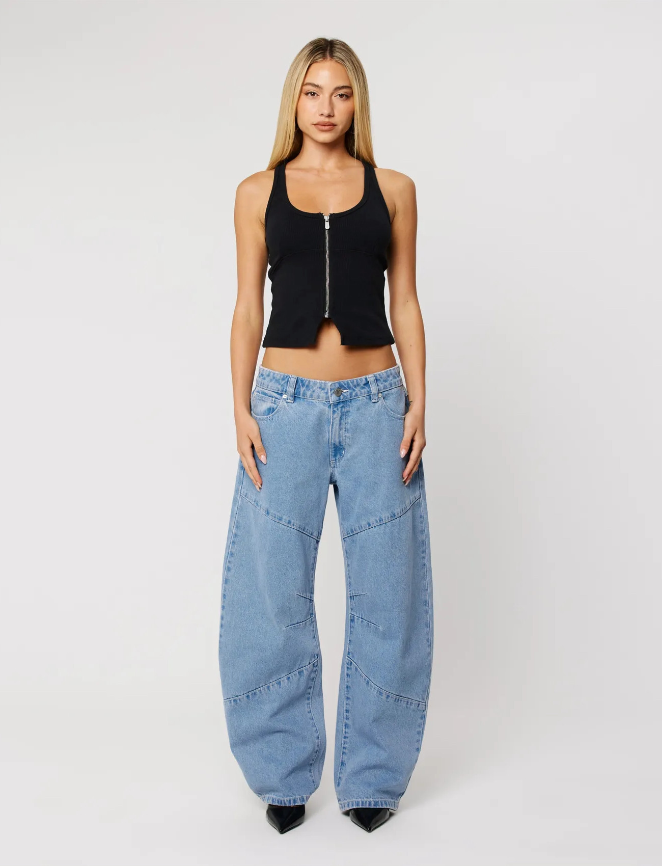 ABRAND 99 Low Barrel Jordanjordan, 23, Blue, Jeans > Barrel Jeans, Dame