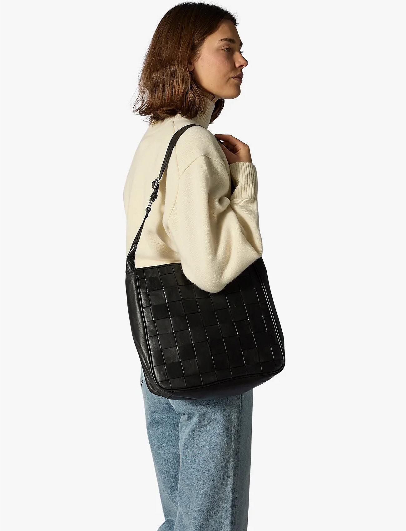 Adax Amalfi Shoulder Bag Gunilla, One Size, Black, Tasker > Shoppere, Dame