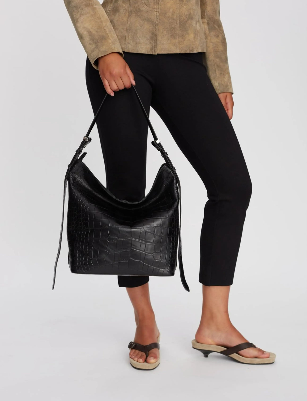 Adax Teramo Shoulder Bag Selma, One Size, Black, Tasker > Crossbody-Tasker, Dame