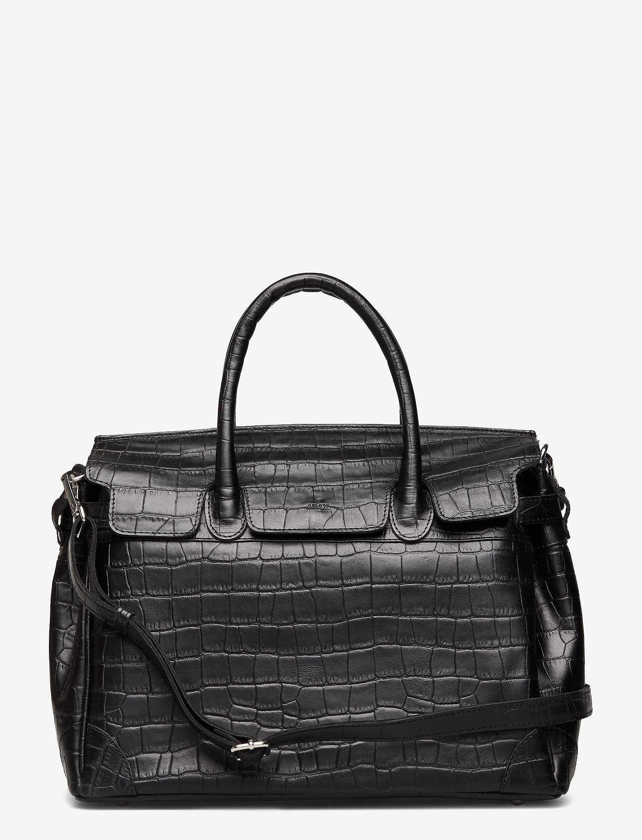 gigi black leather handbag