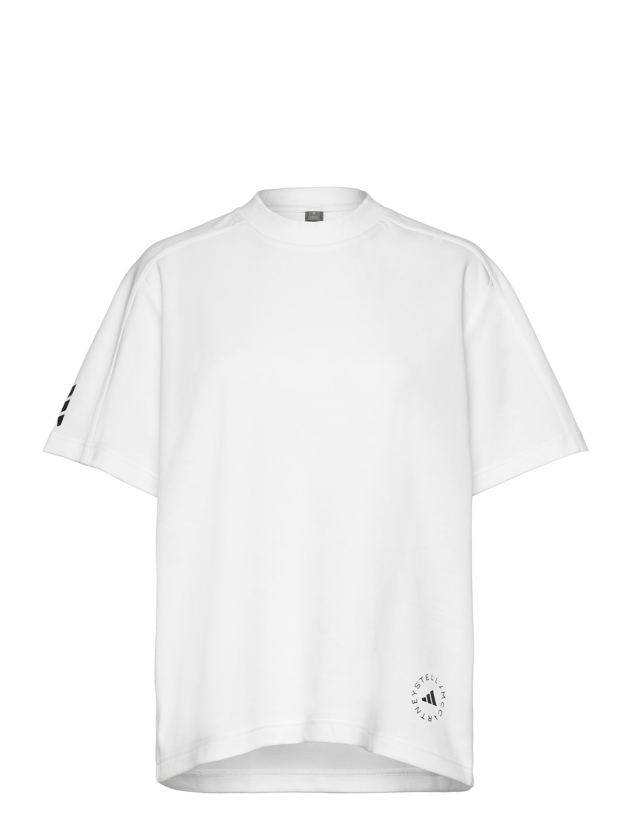 Asmc Logo Tee Sport Women Sport Clothing Sports Tops & T-shirts Sport T-Skjorte White Adidas By Stella McCartney