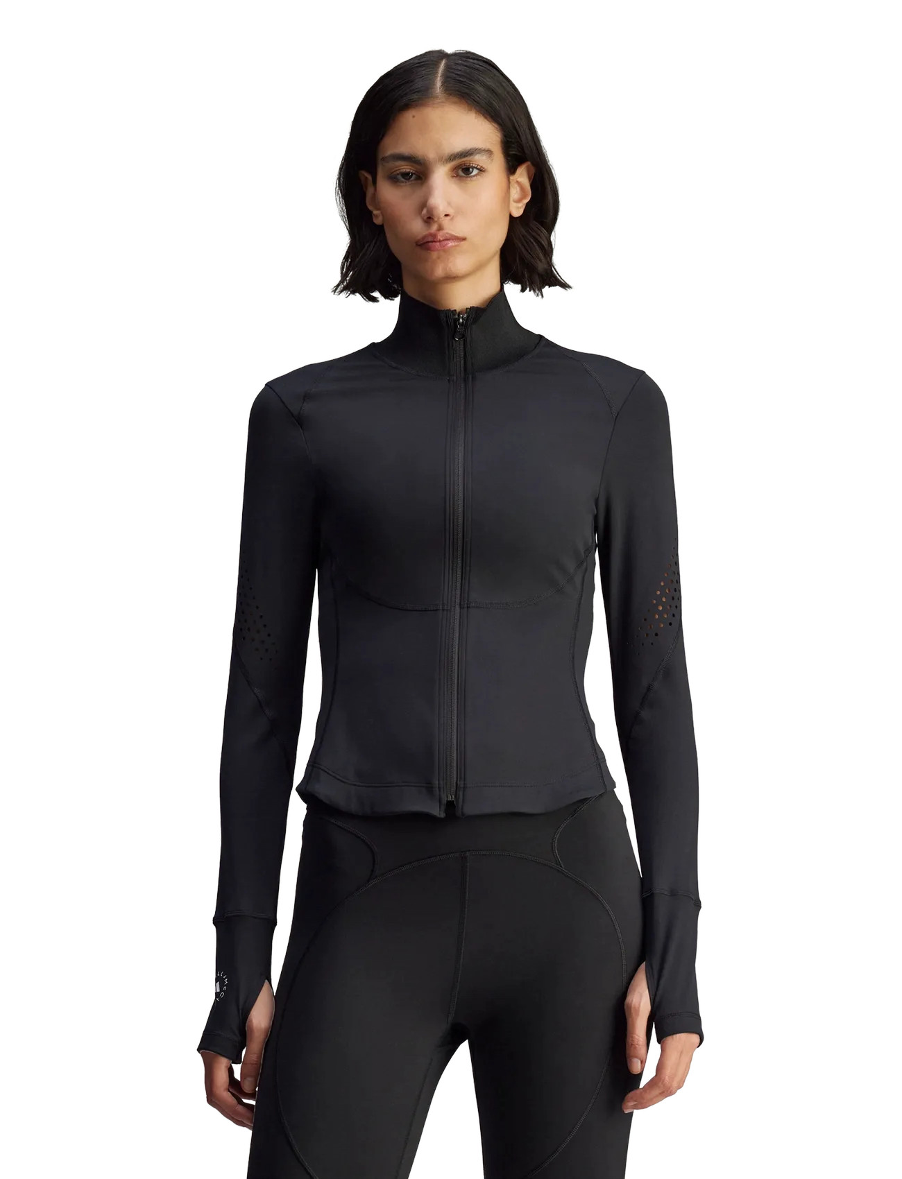 adidas by Stella McCartney Asmc Tpr Midl, M, Black, Sports Overdele & T-shirts > Sport T-shirts, Dame