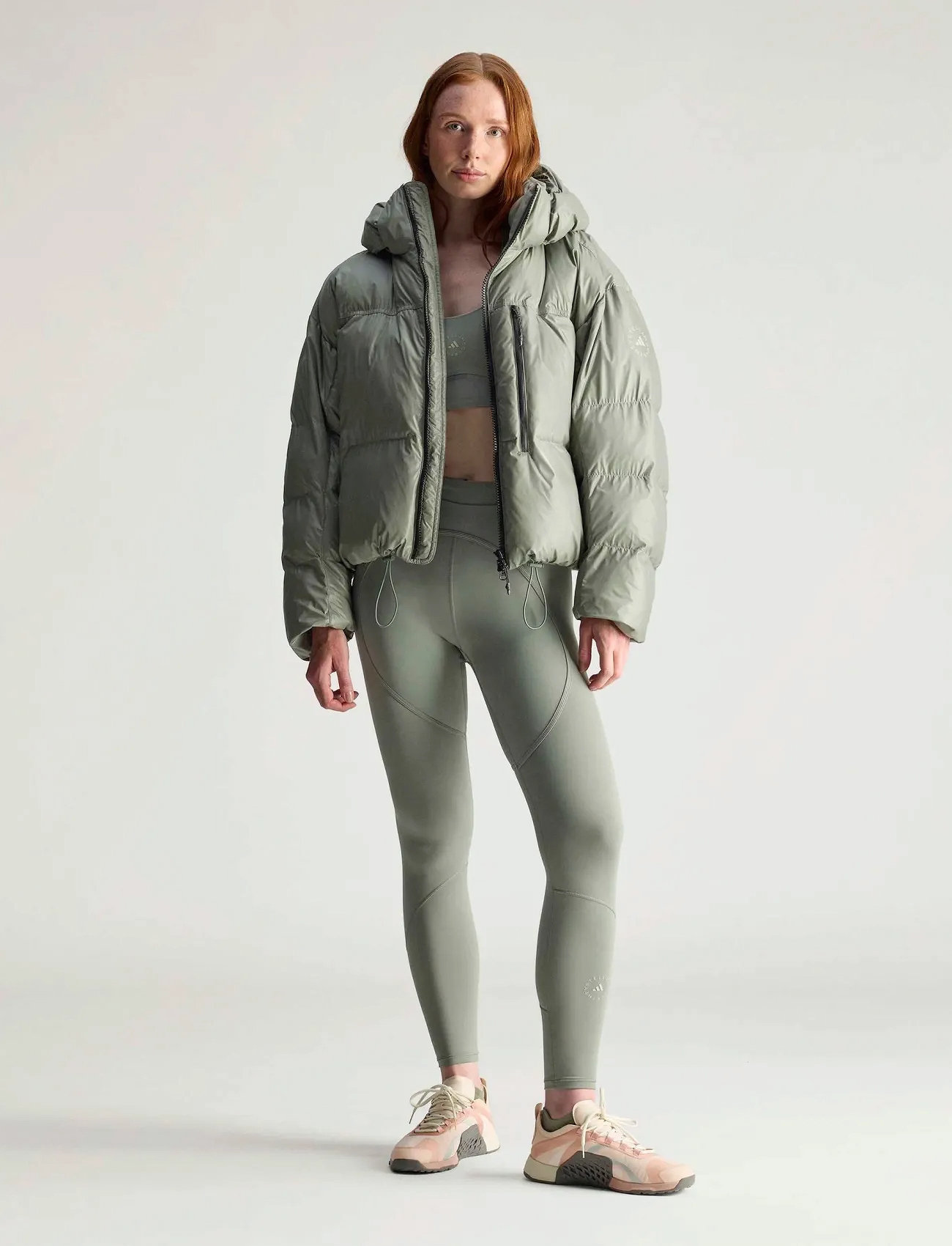 adidas by Stella McCartney Asmc Short Puf, XL, Green, Sport Jackets > Sport Padded Jackets, Dame