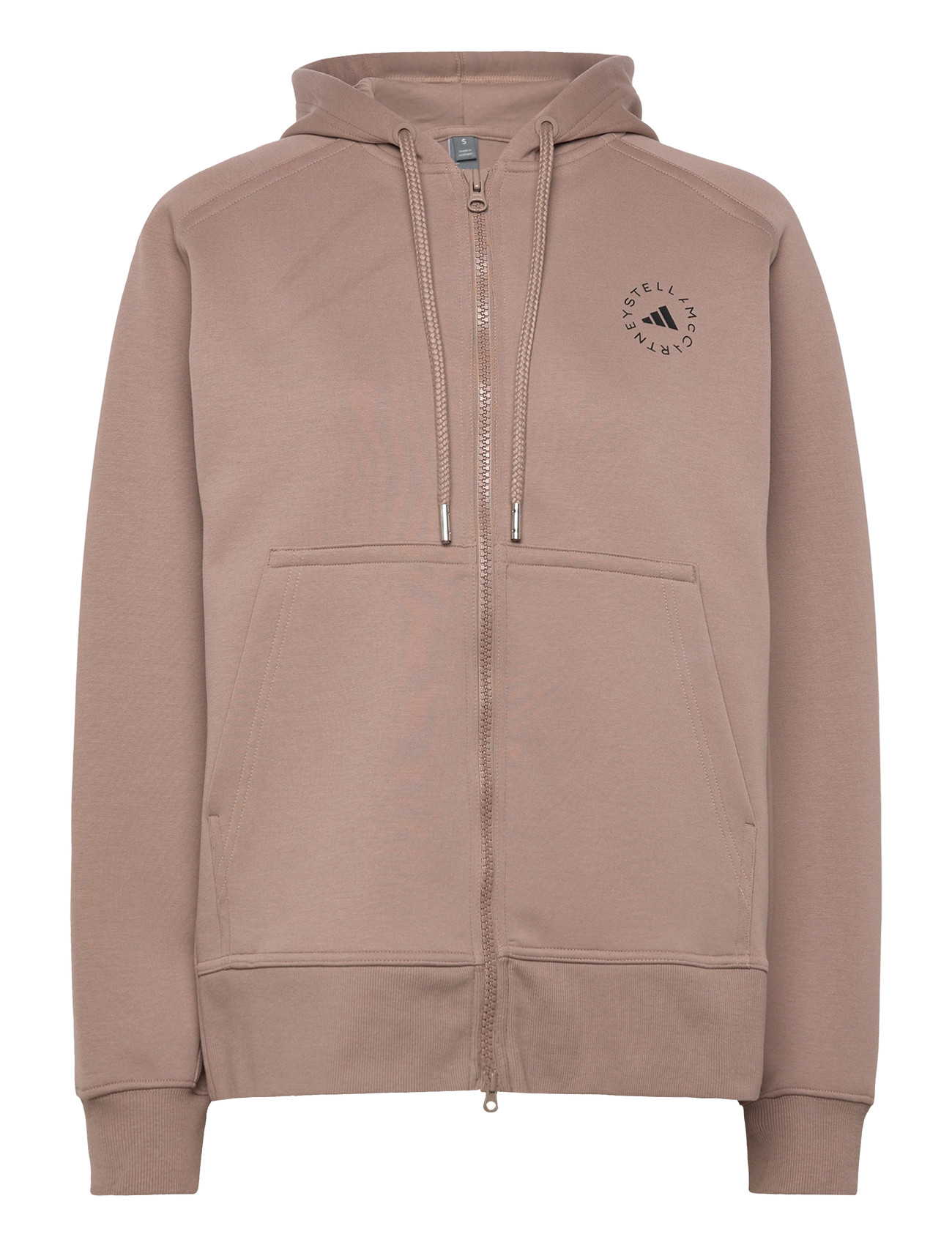 adidas by Stella McCartney Asmc Fz Hoodie, XL, Beige, Sport Sweatshirts & Hoodies > Sport Hoodies, Dame