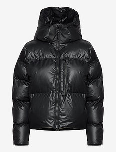Short Puffer Jacket W - down- & padded jackets - black/white