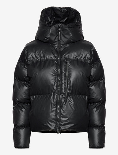 Short Puffer Jacket W - down- & padded jackets - black/white