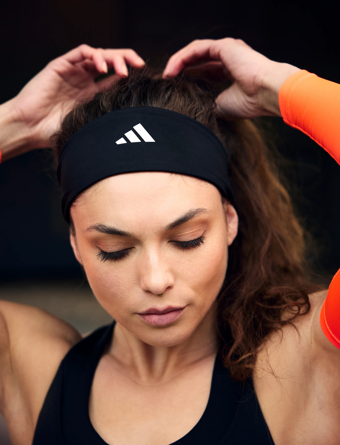 adidas Equipment Sports Headband, One Size, Black, Sport Accessories > Sport Headbands, Dame