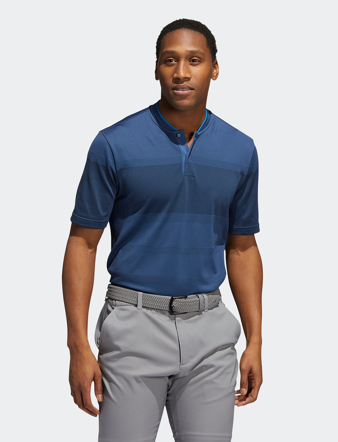 adidas golf shirt blue