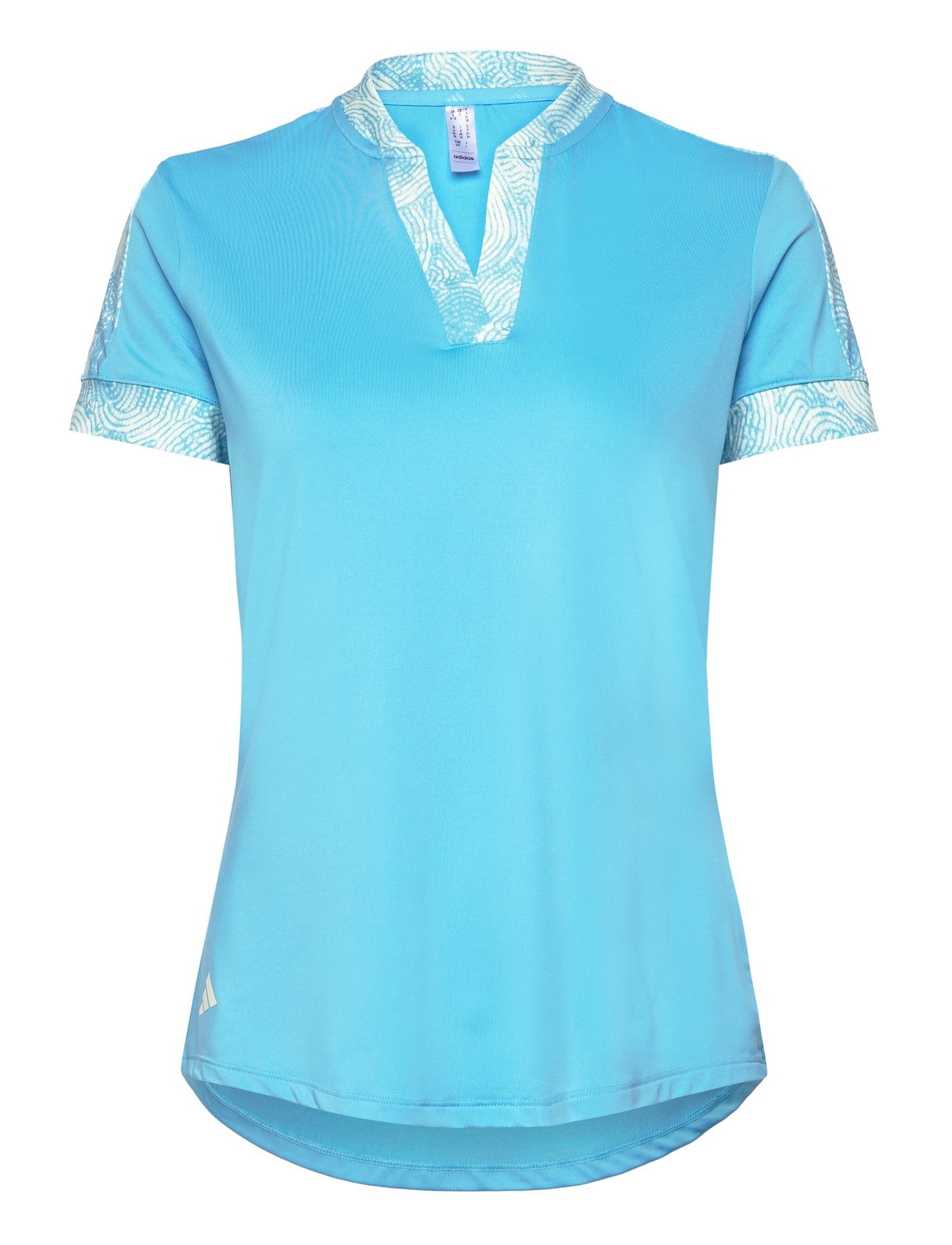 W Ult C Prt Ss Sport T-shirts & Tops Polos Blue Adidas Golf