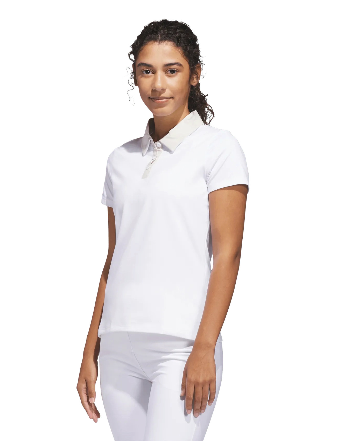 adidas Golf W Ult+ Grd Ss P, S, White, Sports Overdele & T-shirts > Sport Polos, Dame